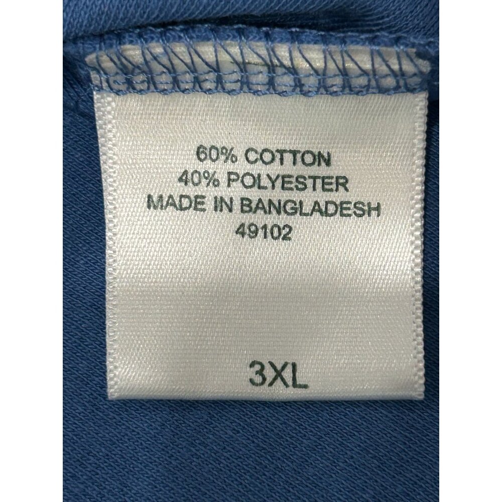 Blair Sleeveless Tank Top Blue Plus Sz 3XL Crewneck Cotton Blend Essentials - Picture 6 of 10